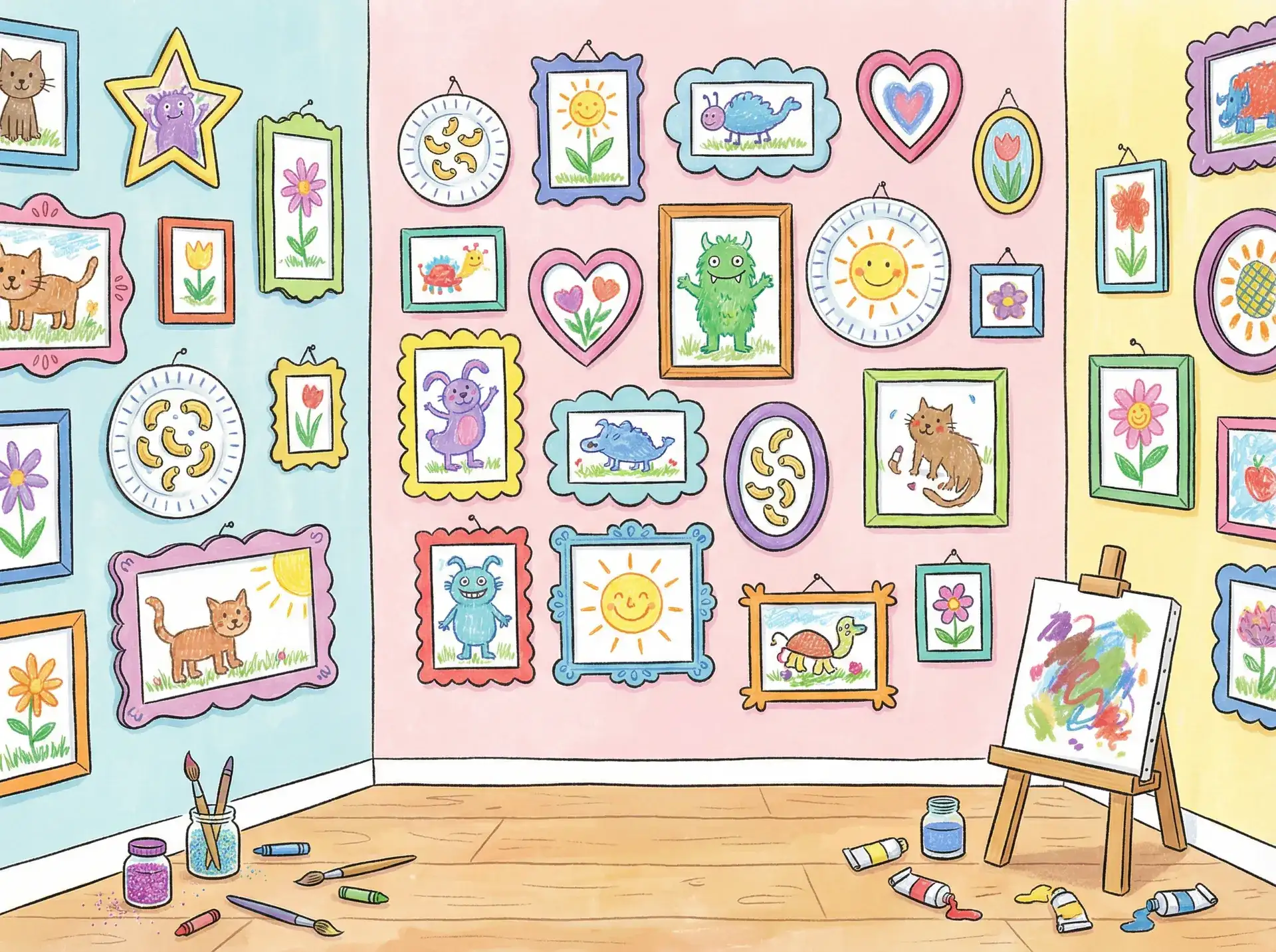 小朋友的彩色画作 - 人猿泰山 h版 创意展示
